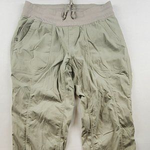 North Face Women's Sage Green Pants Size M Regular